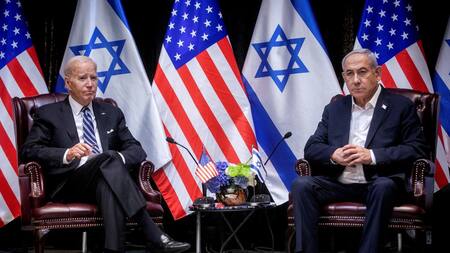 Joe Biden y Benjamin Netanyahu. Foto: Reuters.