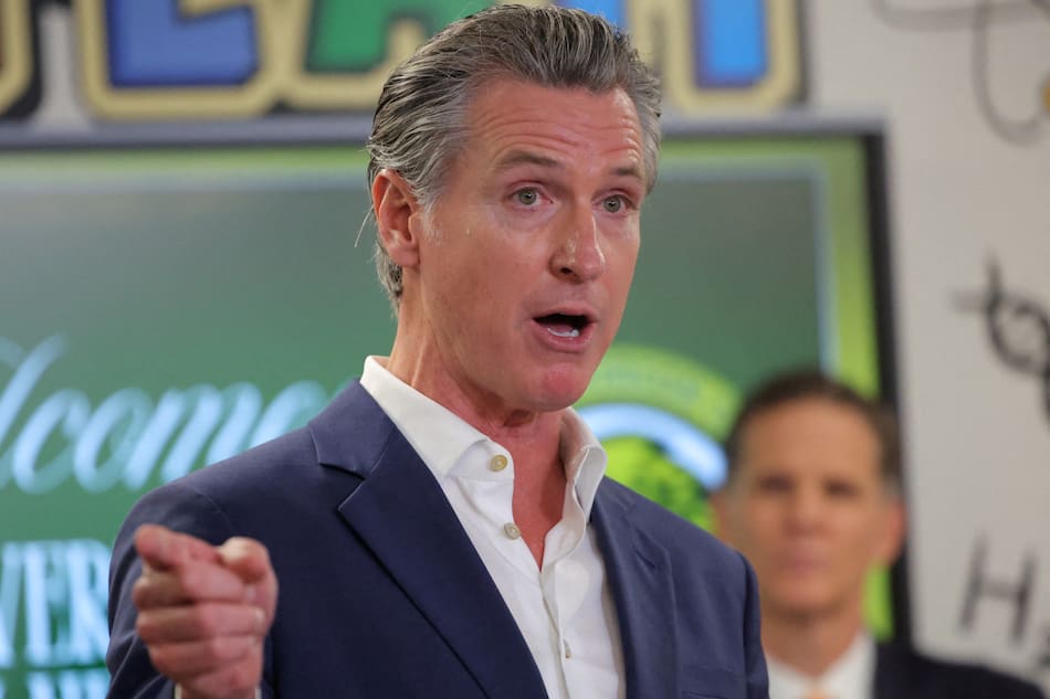 Gavin Newsom, gobernador de California, Estados Unidos. Foto: Reuters/Daniel Cole.
