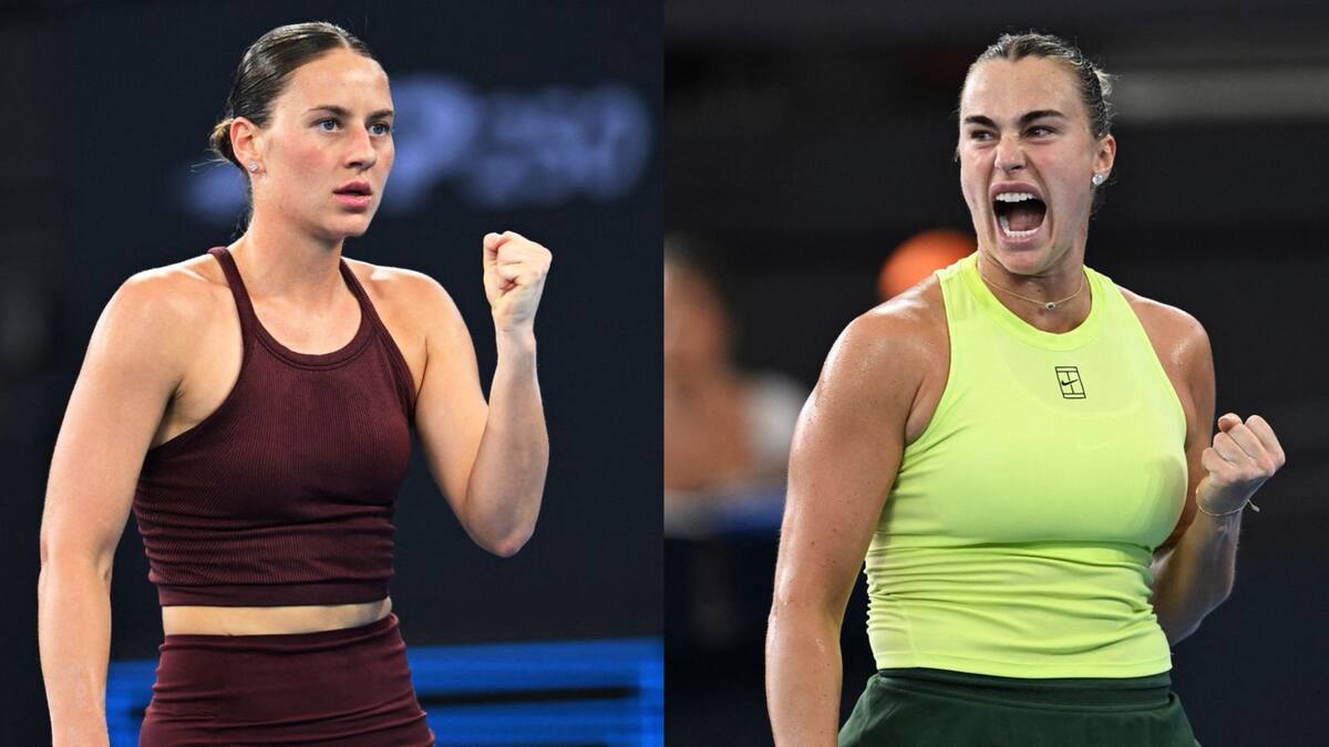 Marta Kostyuk y Aryna Sabalenka.