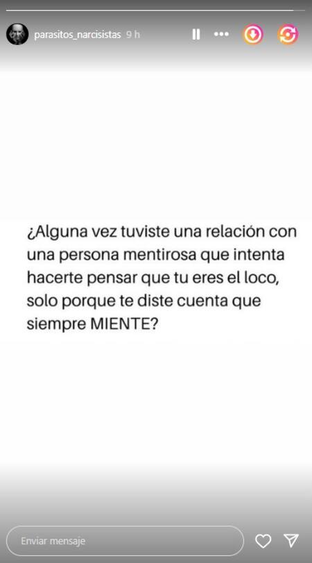 La polémica historia de la cuenta "Parasitos_narcisistas". Foto: captura de pantalla.