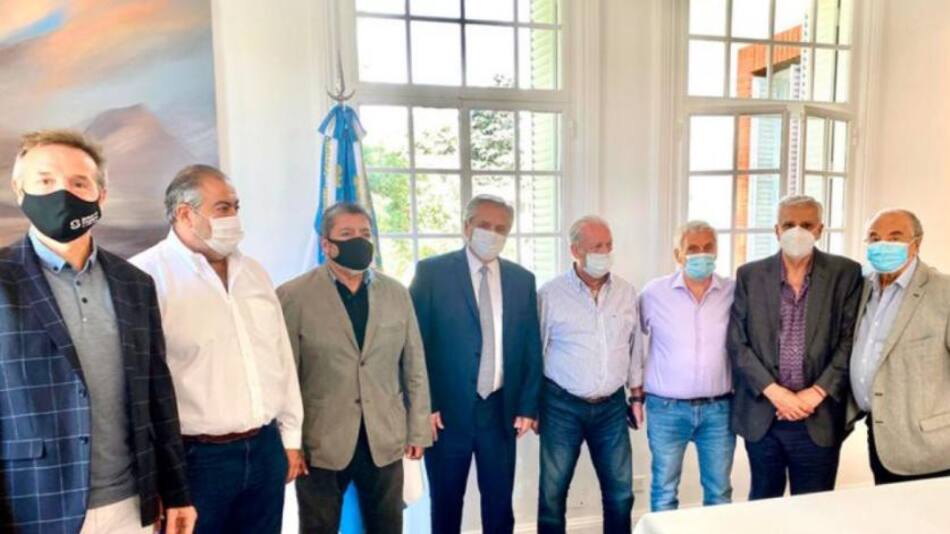 Encuentro entre Alberto Fernández y la CGT, foto NA