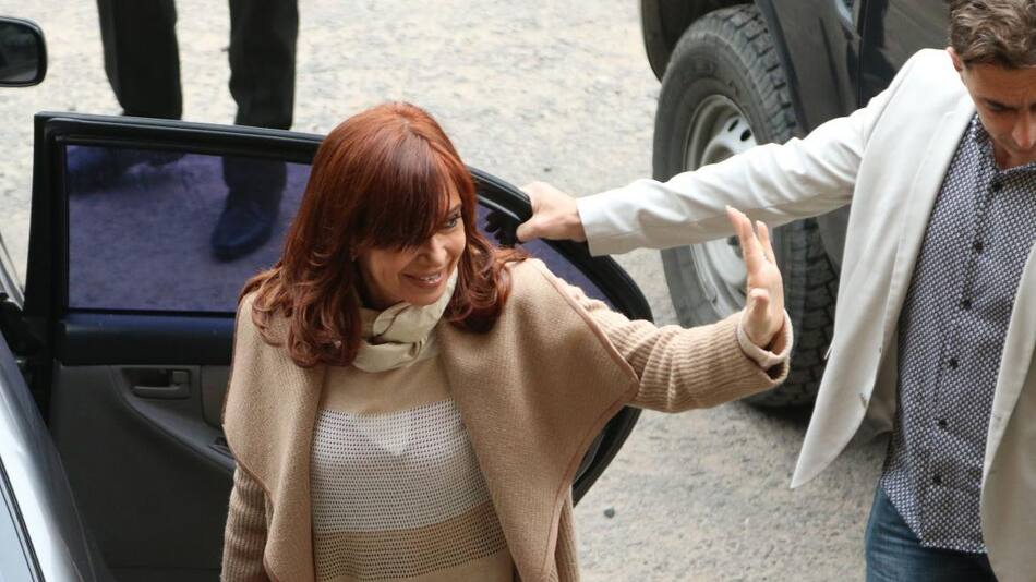 Cristina Kirchner en Tribunales, agencia NA