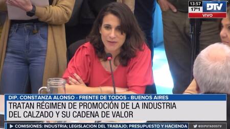 Diputados, dictamen al proyecto para crear el régimen de promoción de la industria del calzado. Foto: DTV.