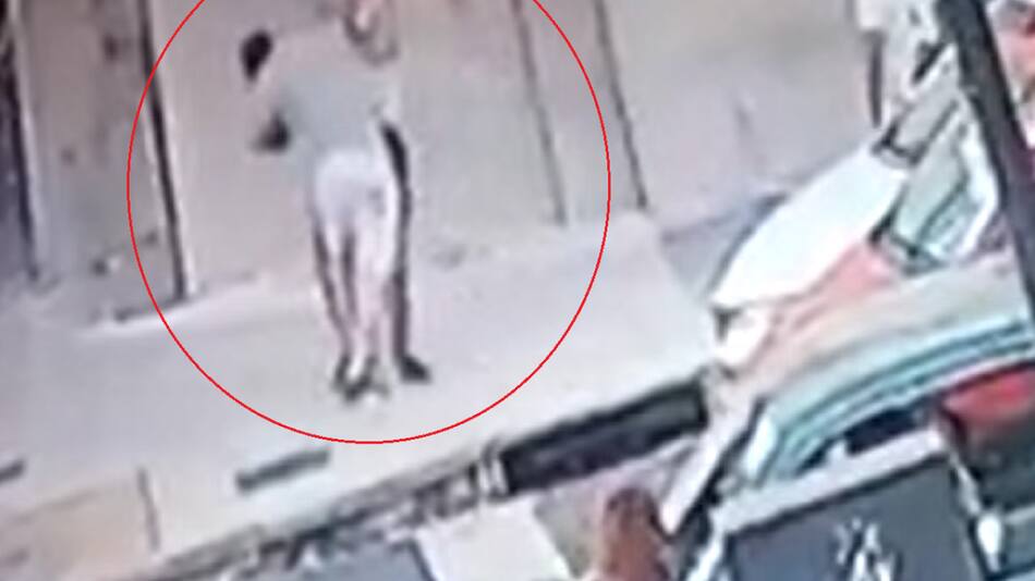 Pelea de tránsito. Foto: captura video.