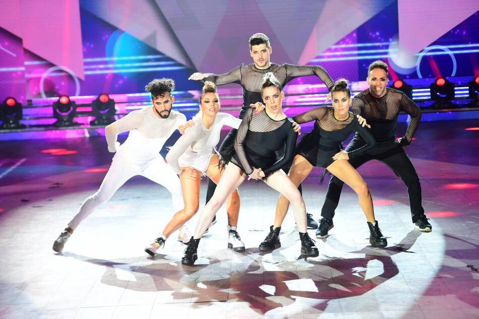 Gabo Usandivaras y Becky Vázquez en el Bailando 2018 (Prensa)