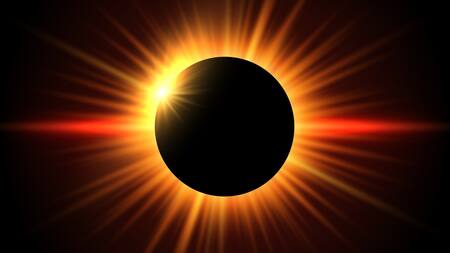 Eclipse solar anular. Foto: Freepik.