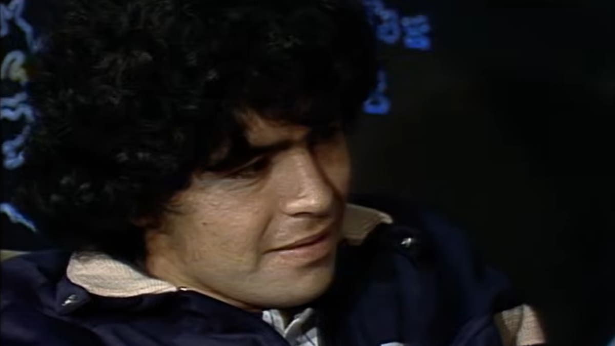 Diego Maradona en "Las 24 horas de Malvinas".