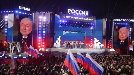 Vladimir Putin, aclamado en Rusia. Foto: EFE