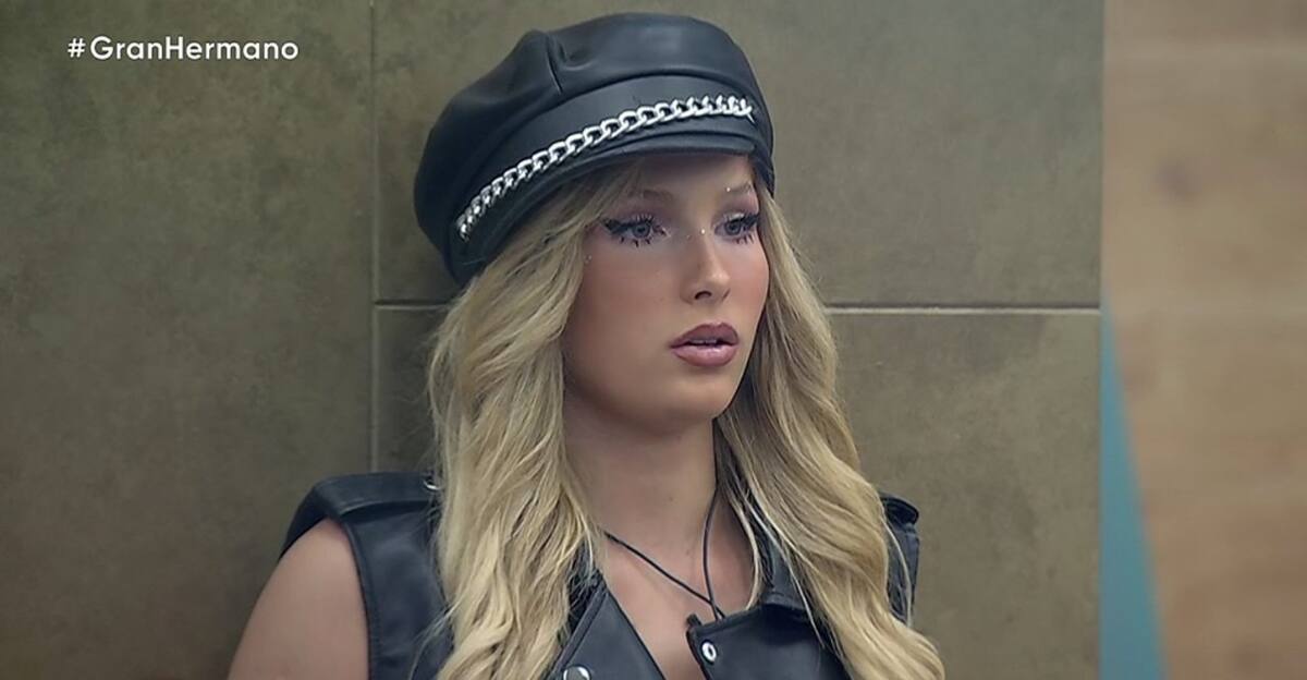 Lucía de Gran Hermano, emocionada por la visita de su novio Lauty Gram. Foto: Captura.
