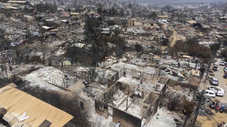 Incendios en Chile. Foto: EFE