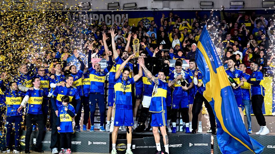 Boca campeón de la Liga Nacional de Básquet. Foto: @BasquetBocaJrs.