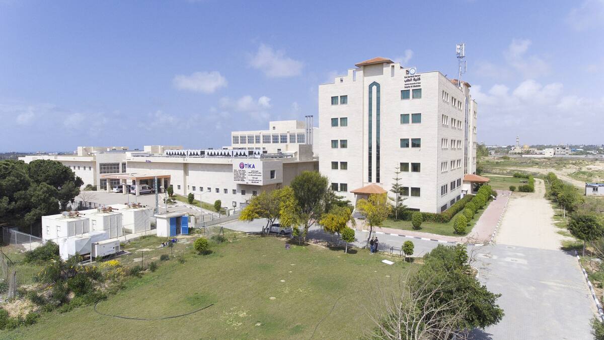 Hospital turco Amistad en la Franja de Gaza. Foto: X @Tika_Turkiye