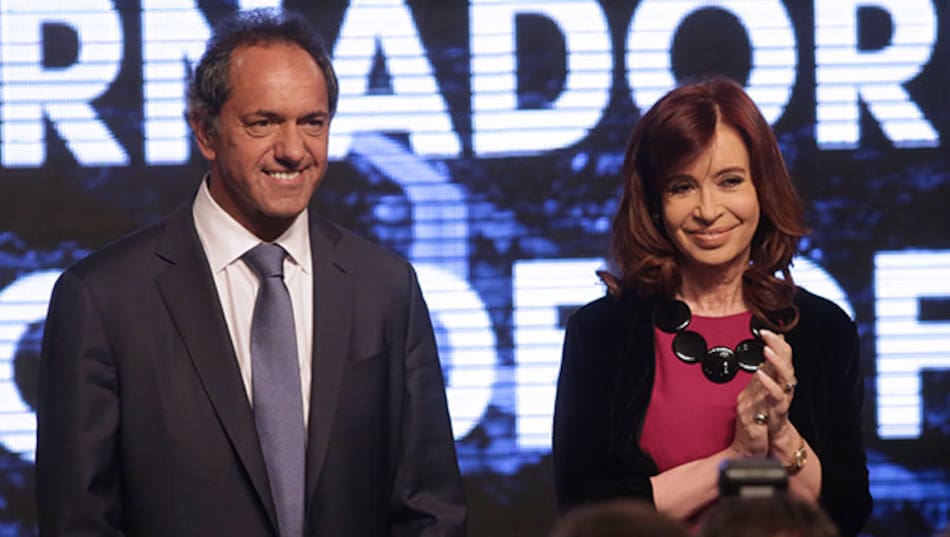 Daniel Scioli y Cristina Kirchner (NA)