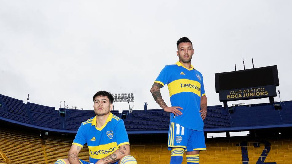 Lucas Janson y Lucas Blondel en Boca. Foto: @BocaJuniors.
