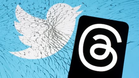 Threads y Twitter. Foto: Reuters.