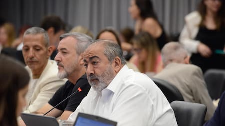 Héctor Daer, secretario general de la Confederación General del Trabajo (CGT), mientras comparece ante una de las comisiones del Congreso, en Buenos Aires (Argentina). Foto: EFE