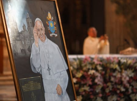 Homenaje al papa Francisco en Ciudad de México. Foto: Reuters (Henry Romero)