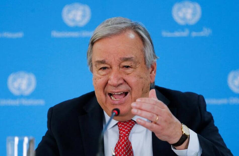 El secretario general de Naciones Unidas, Antonio Guterres. Foto: Reuters.