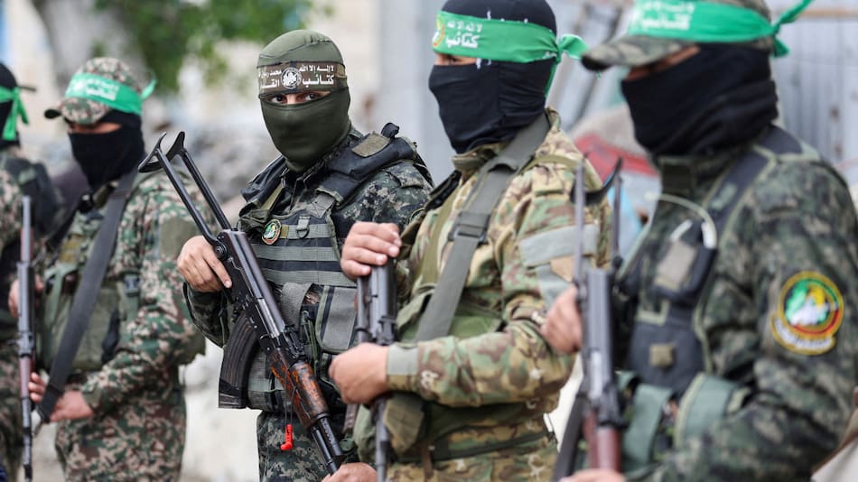 Terroristas de Hamás. Foto: Reuters/Ramadan Abed.