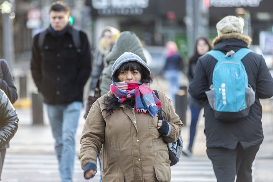 Ola de frío; ola polar. Foto: NA (Daniel Vides)