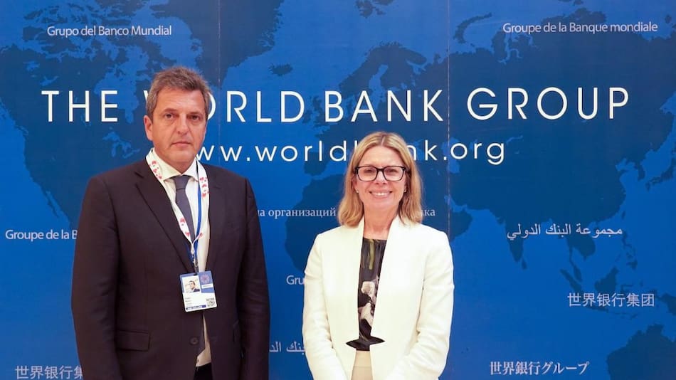 El Banco Mundial apoyará con USD 950 millones a la Argentina. Foto: Prensa.