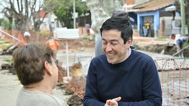 A menos de un día de un triunfo histórico, Leonardo Nardini retomó su agenda recorriendo obras en Tierras Altas