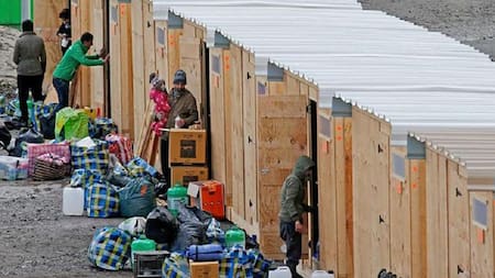 Inmigrantes ilegales en la fronte de Francia. Foto: Reuters