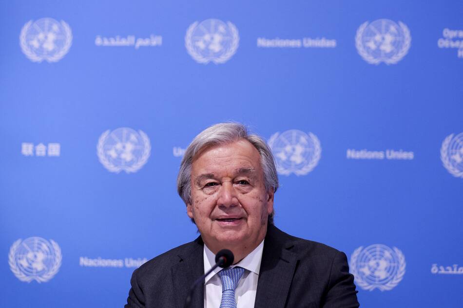 Secretario general de la ONU, António Guterres. Foto: Reuters