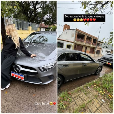Los dos autos de alta gama de Coti Romero. Foto: Instagram @cotyrommero.