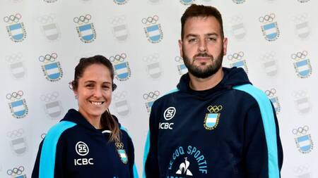 Rocío Sánchez Moccia y Luciano De Cecco. Foto: X @PrensaCOA