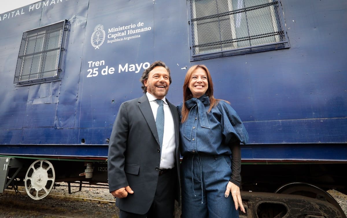 Sandra Pettovello y Gustavo Sáenz