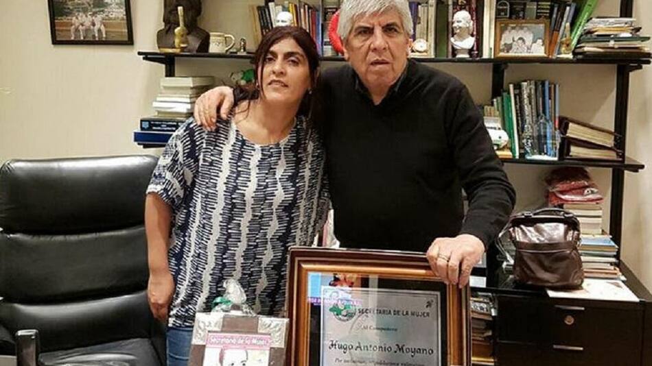 Hugo Moyano y su hija Karina