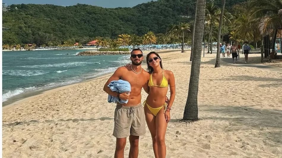 Vacaciones de Nico Occhiato y Flor Jazmín Peña. Foto: NA