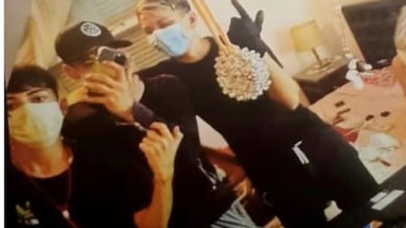 La selfie de los asaltantes. Fuente: Policía bonaerense