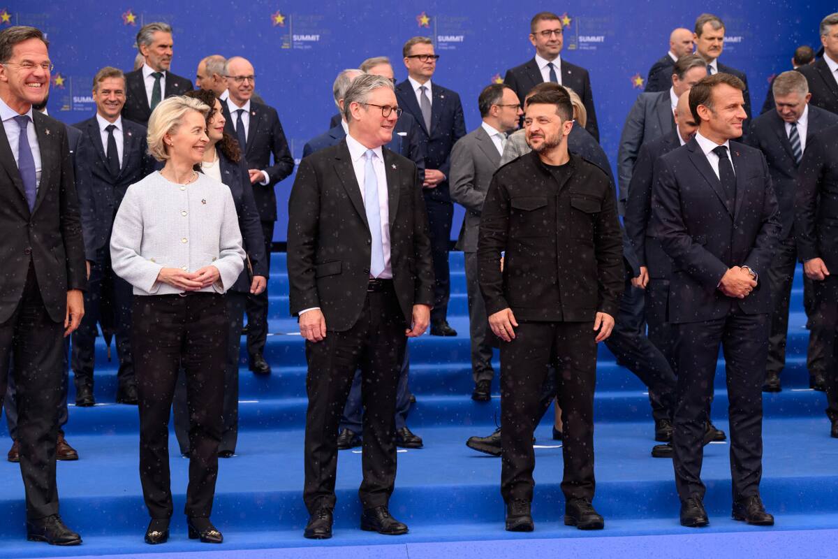 Volodimir Zelenski en la cumbre de líderes en Albania. Foto: REUTERS.