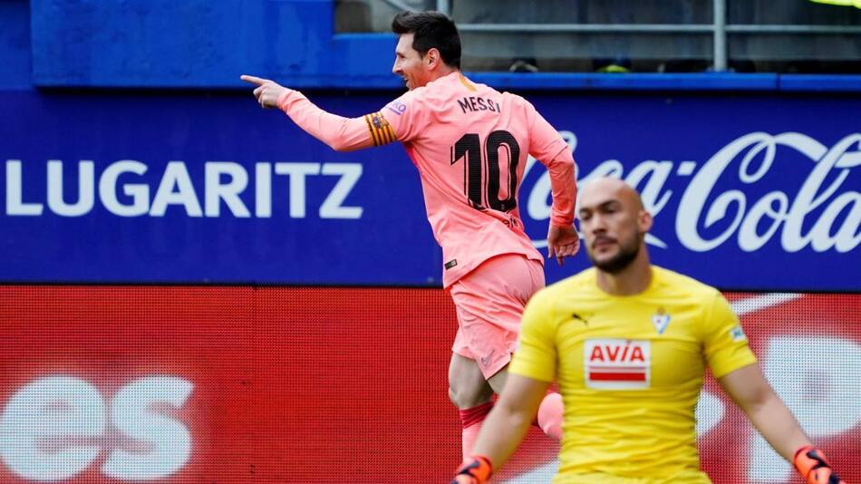 Messi - Barcelona vs Eibar - Reuters