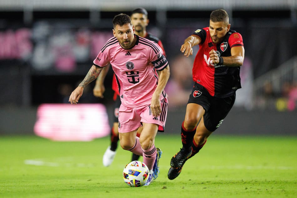 Lionel Messi en el amistoso del Inter Miami ante Newell