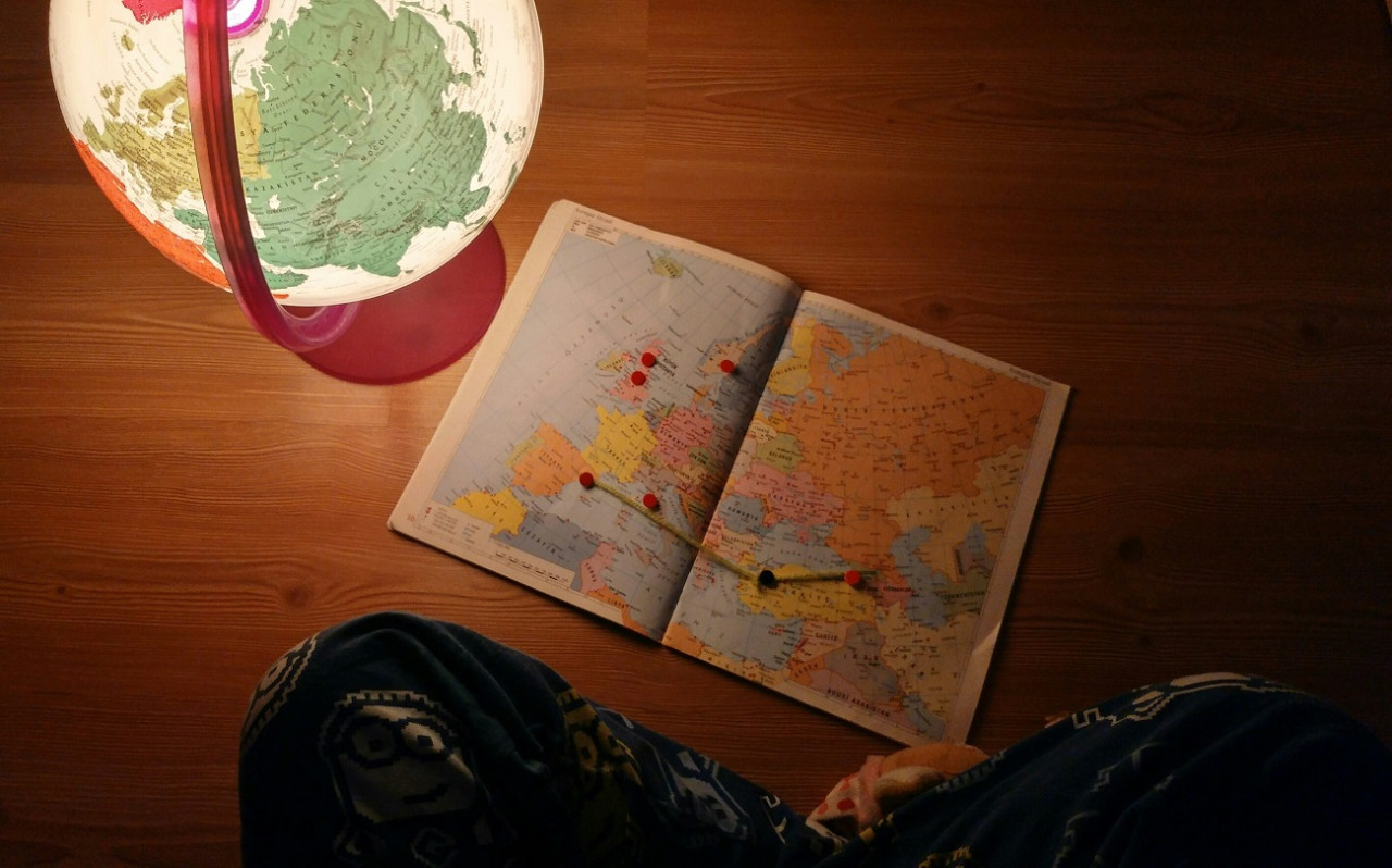 Globo terráqueo; mapa. Foto: Unsplash.