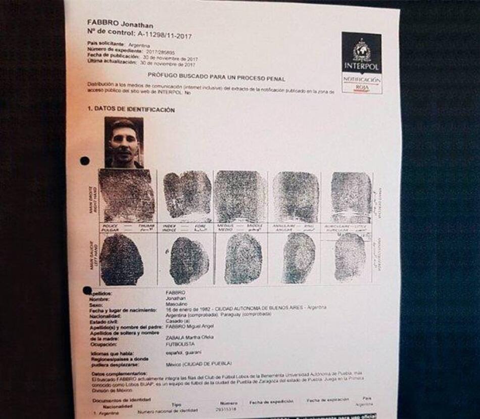 Fabbro detenido