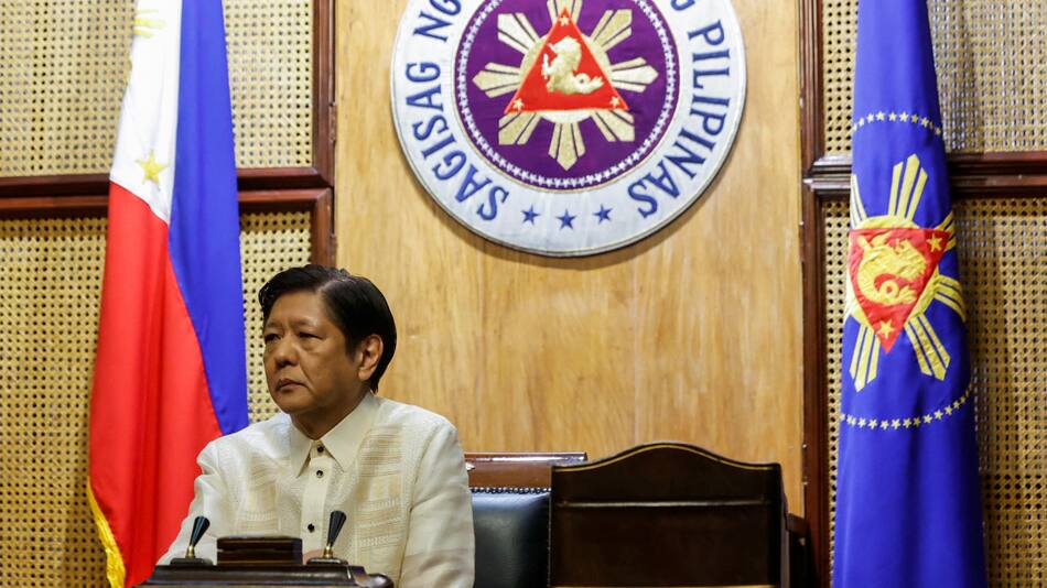 Ferdinand Marcos, presidente de Filipinas. Foto: Reuters.