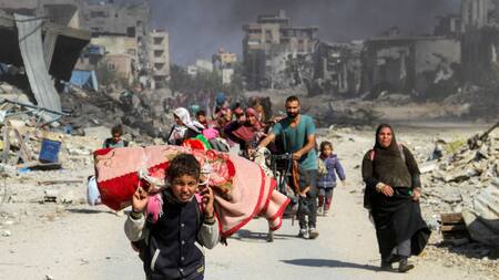 Destrucción y abandono en la Franja de Gaza. Foto: Reuters