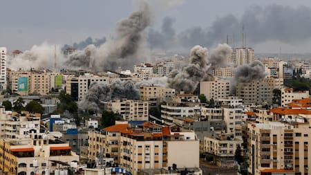 Bombardeos israelíes en Gaza. Foto: Reuters