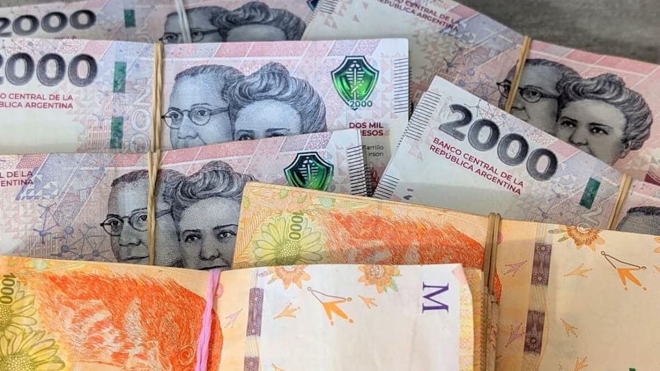 Dinero argentino. Foto: @infoviajera.com