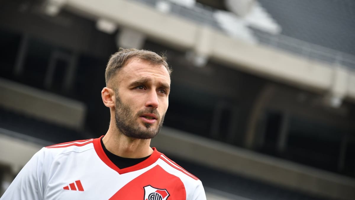 Se confirmó la lesión de Germán Pezzella. Foto: X @RiverPlate.
