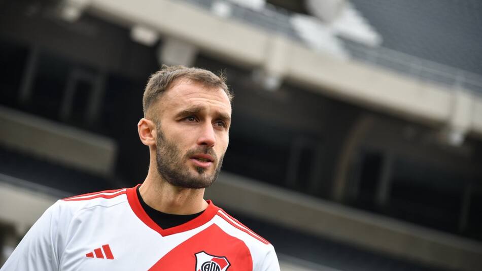 Se confirmó la lesión de Germán Pezzella. Foto: X @RiverPlate.