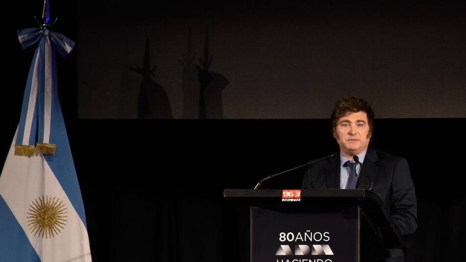 Javier Milei, presidente argentino. Foto: EFE