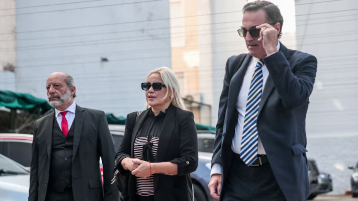 Mario Baudry y Veronica Ojeda en el juicio por la muerte de Maradona.