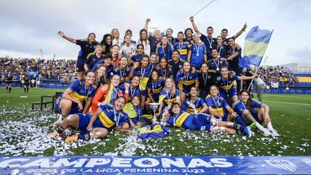 Boca campeón de la Copa Federal del fútbol femenino 2023. Foto: @BocaJrsFutFem