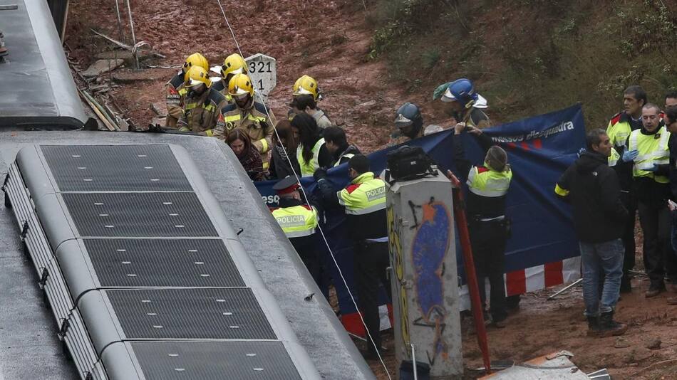 Descarrilamiento de tren en Barcelona (Reuters)