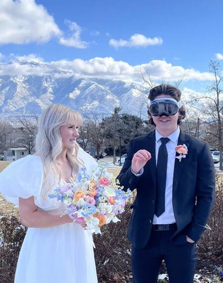 El curioso casamiento. Foto: X